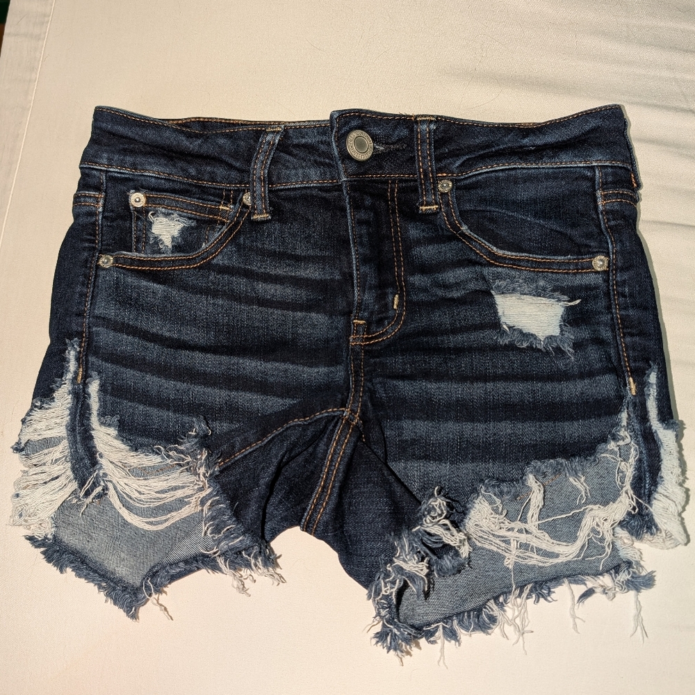 American Eagle Distressed Denim Shorts